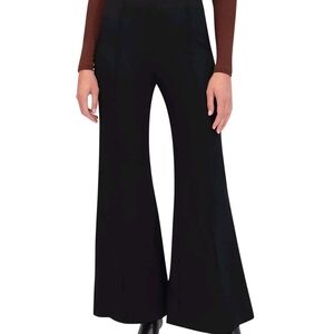 Bagatelle Women’s Ponte Wide Leg Pants Black High Rise Pull On Stretch